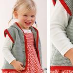 Sleeveless vest for girls crochet Crochet vest for 7 years