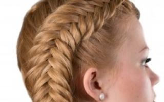 Fishtail braid and its weaving pattern
