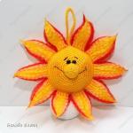 Háčkovaný amigurumi sun Háčkovaný vzor hračky sun