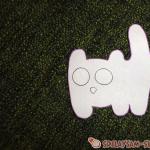 Котка от филц с шарки с различни размери Как да шиете шарка за котка от филц