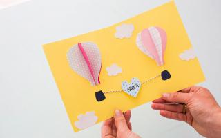 How to make a card for mom: original ideas and techniques