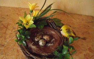 DIY velikonoční vajíčka ze saténových stuh technikou kanzashi a artyčoku Jak vyrobit velikonoční vajíčko ze saténových stuh