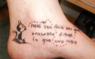 Ispaniškos frazės tatuiruotėms