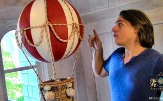 Мобиль из фетра воздушный шар своими руками Как самому сделать воздушный шар